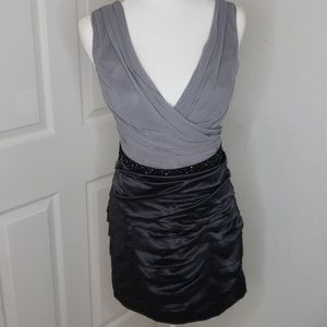 Party Midi Dress with studded belt